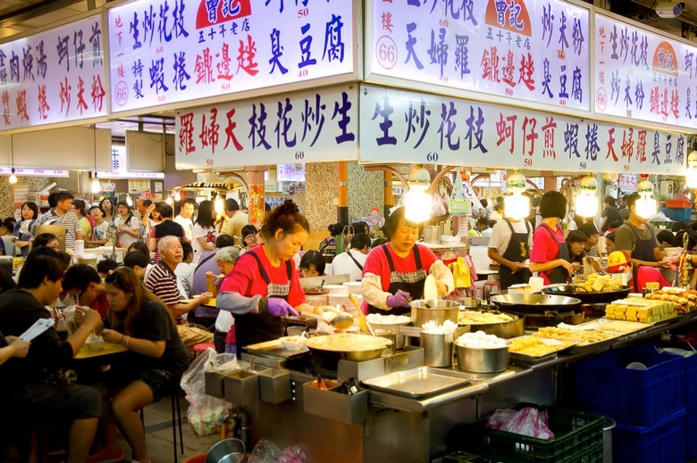 Ăn uống ở chợ đêm Shilin